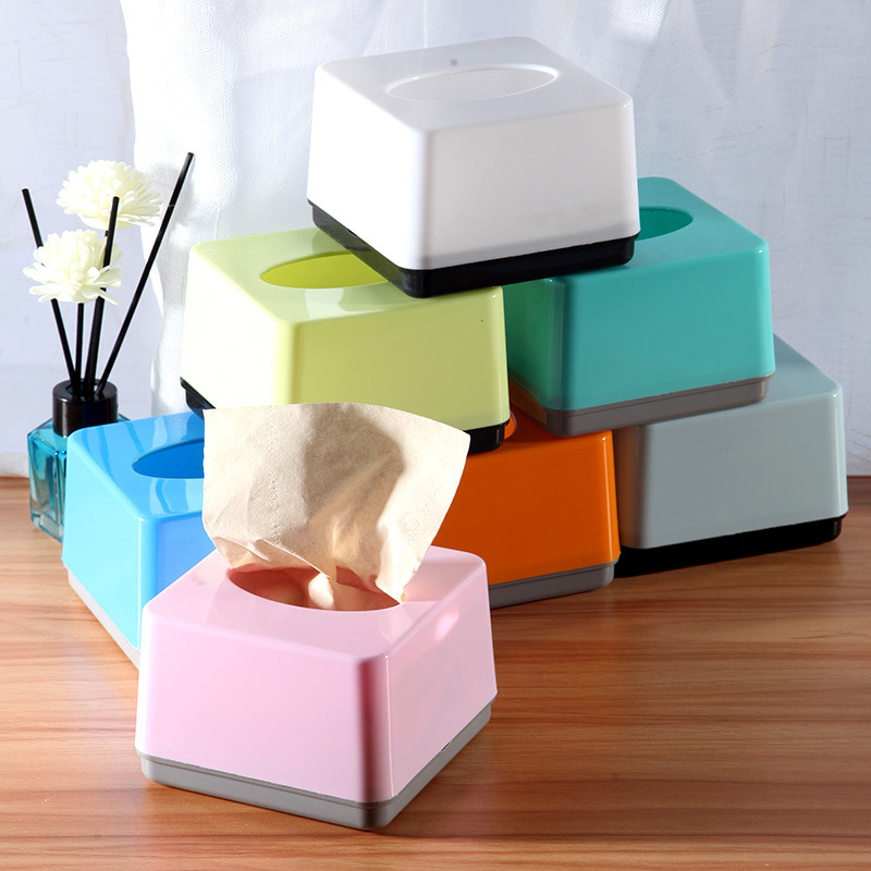 Commercial Printing & Packaging Pvt Ltd - Boîte à mouchoirs carrée en plastique