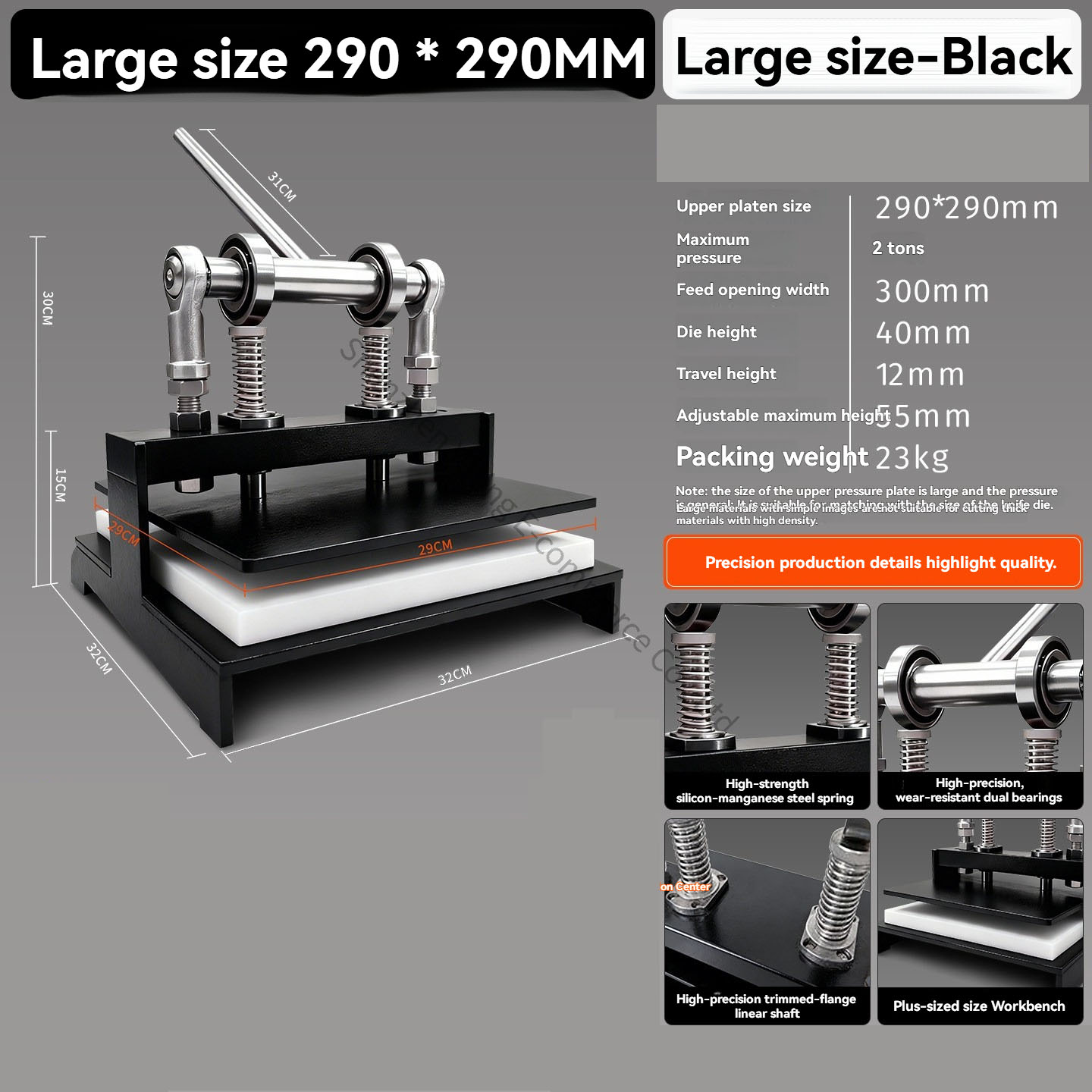Die Cutting Machine - Machine de découpe manuelle 290x290 pour