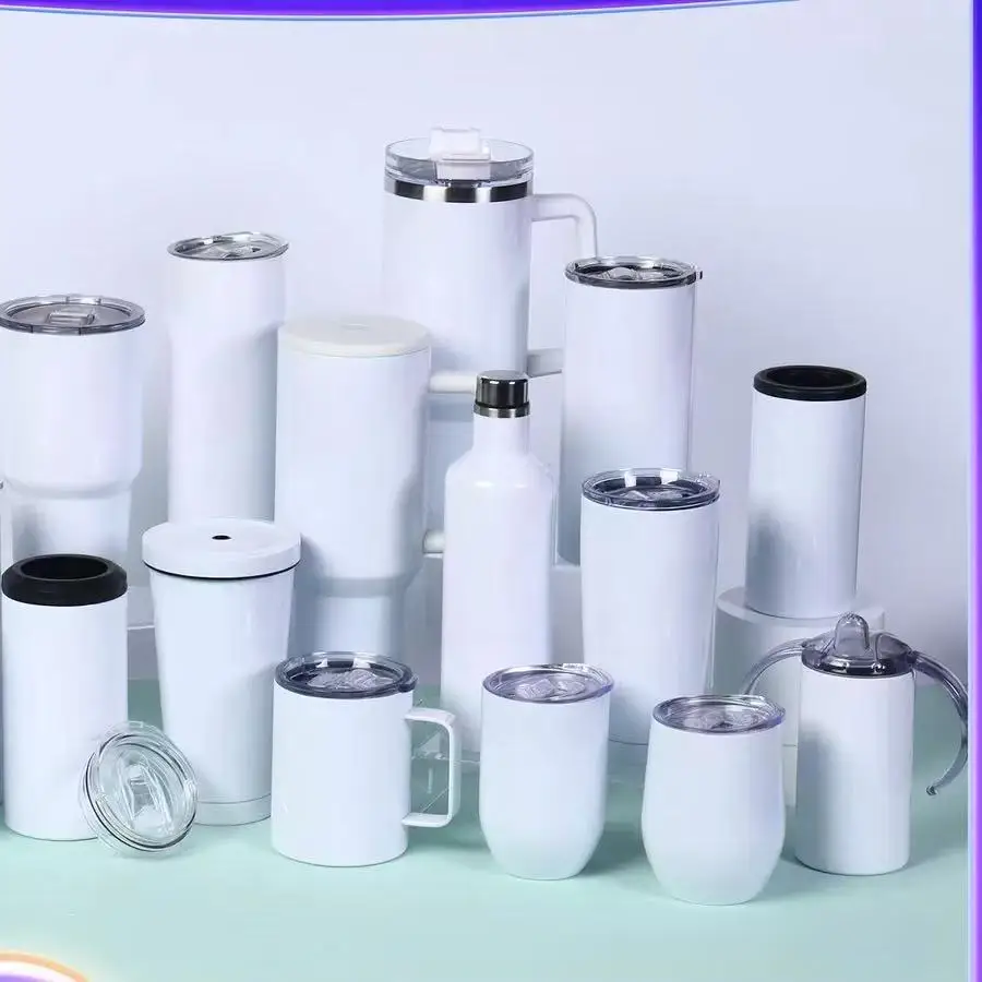 Sublimation Mug Blank - Tasse vierge par Sublimation 6oz/30oz, bouteilles