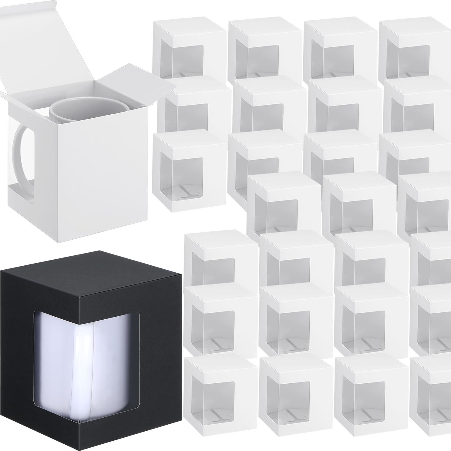 Sublimation Mug Blank - Paquet de 12 boîtes cadeaux pour
