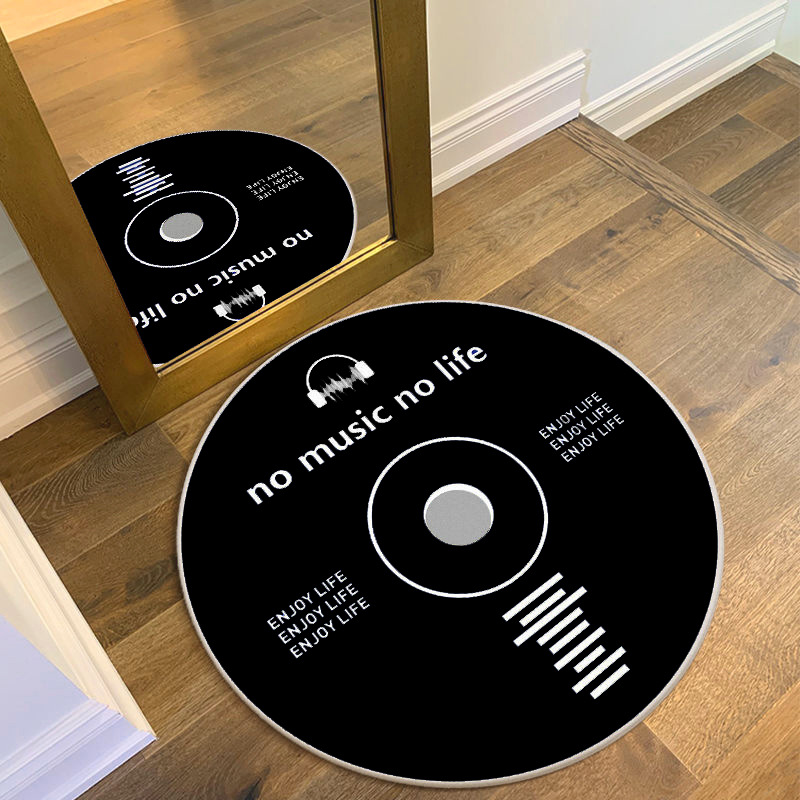 Commercial Vinyl Printing Machine - Tapis rond à motif de disque