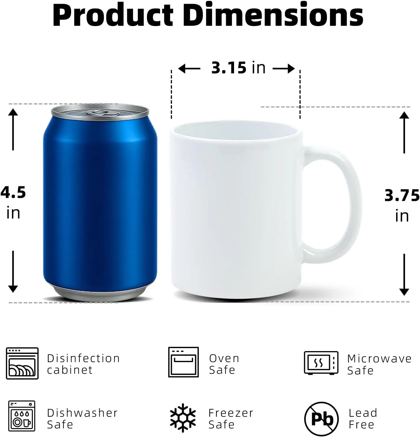 Tasses à sublimation 11 oz, ar - Sublimation Mug Blank avis et prix