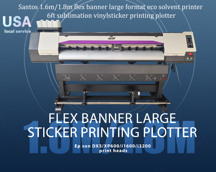 Imprimante éco-solvant Santos  - Commercial Vinyl Printing Machine avis et prix