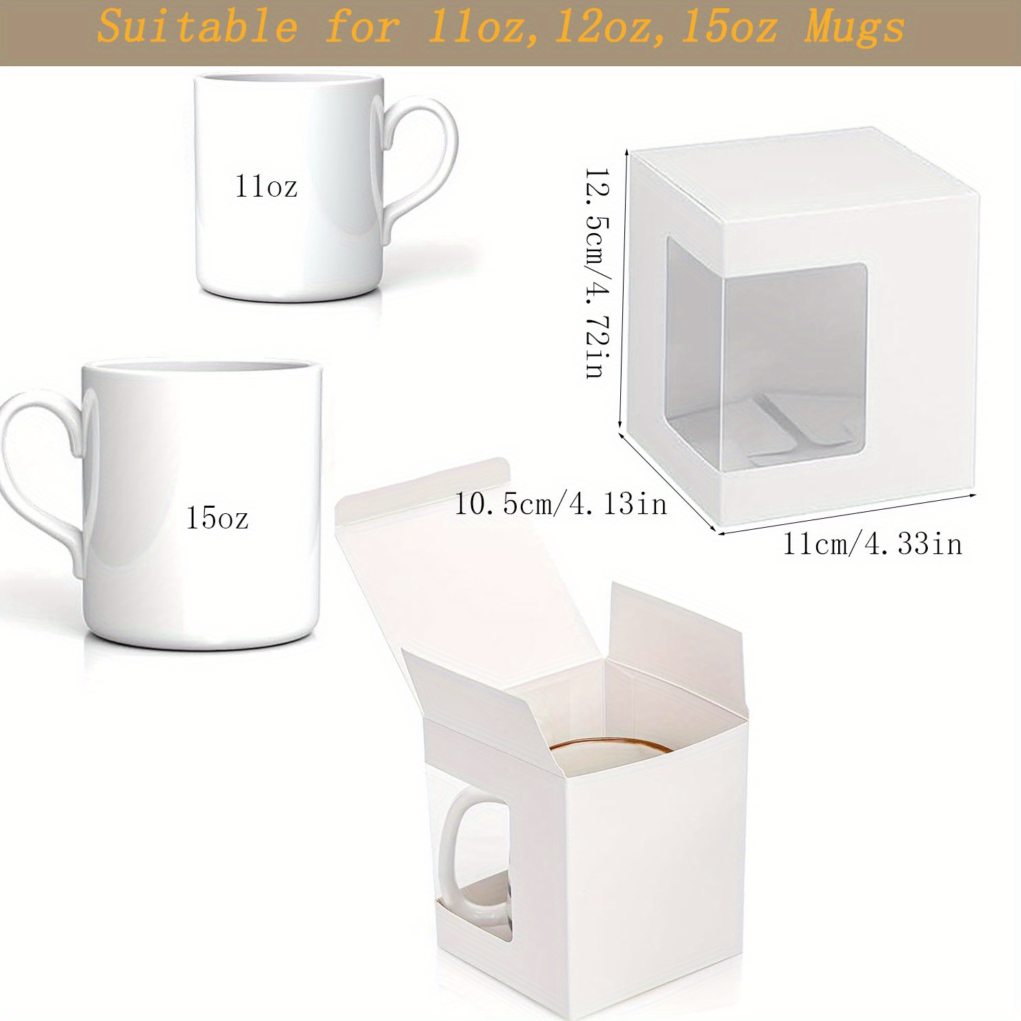Paquet de 12 boîtes cadeaux po - Sublimation Mug Blank avis et prix