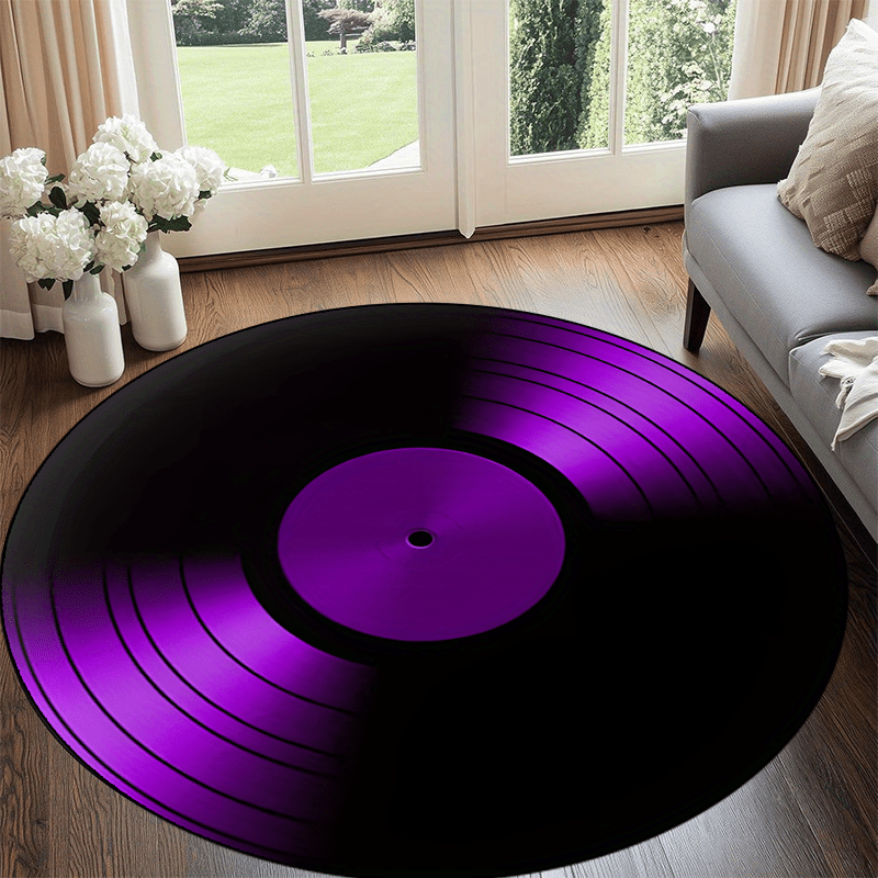 Tapis rond en vinyle noir et v - Commercial Vinyl Printing Machine avis et prix